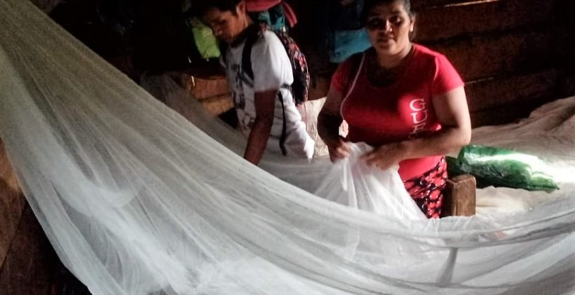 Entrega de 2800 mosquiteros en comunidades del Rio Hormiguero
