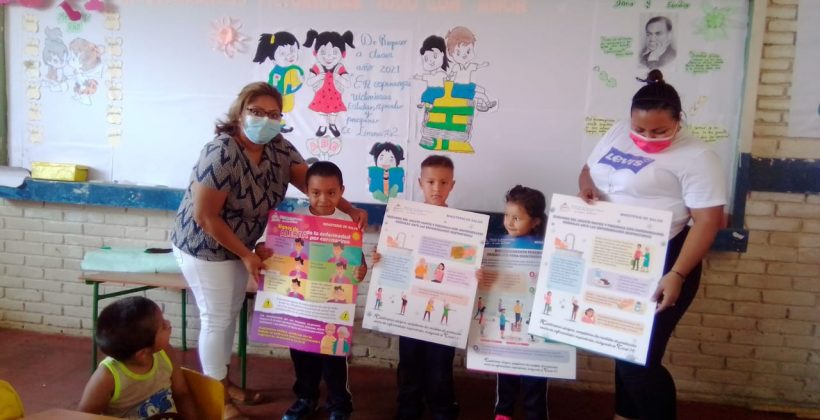 MCP entrega materiales de prevención Covid-19 en Comunidad Los Limones dos, Estelí