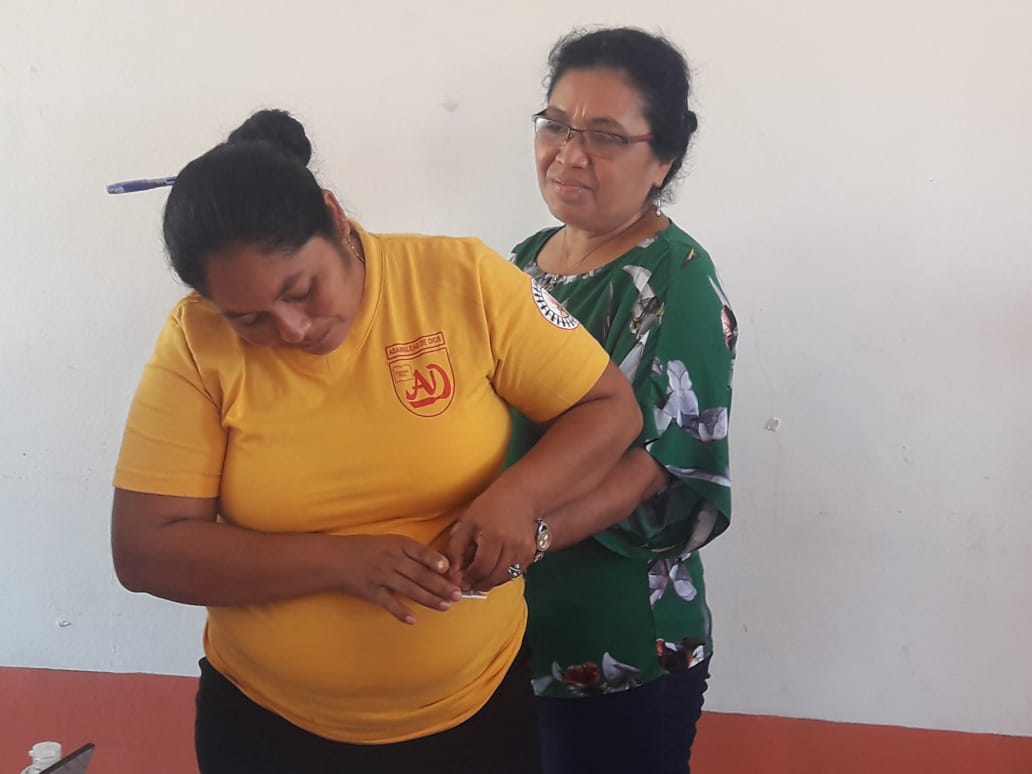 Red de Colaboradores Voluntarios que pertenecen a los municipios de Telica y Nagarote recibieron capacitación en toma de muestra de Gota Gruesa para diagnóstico de malaria y tema de Estigma y Discriminación.